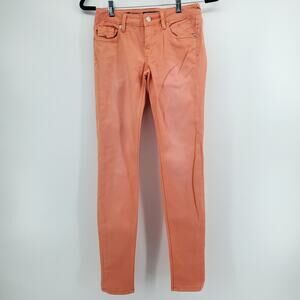 Vigoss Y2K Streetwear Bold CandyCoated The Jagger Orange Stretchy Skinny Jean 24